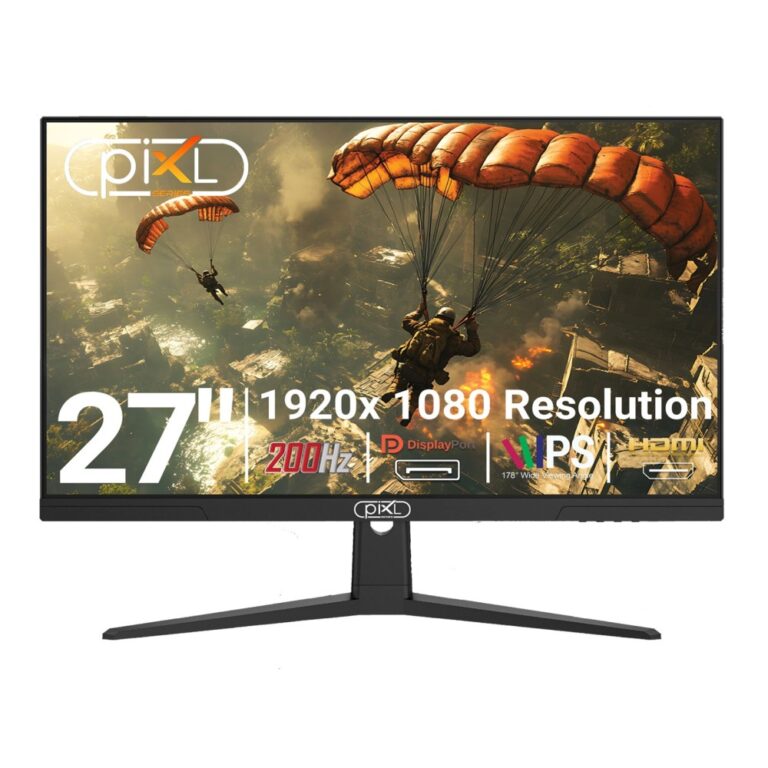 piXL X-Series GS27IDPHA 27 Inch Full HD IPS Gaming Monitor 200Hz Black