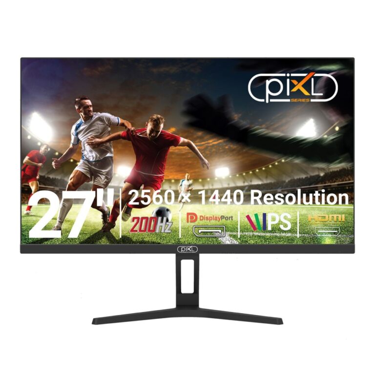 piXL X-Series GS27QIDPHA 27 Inch QHD IPS Gaming Monitor 200Hz Black