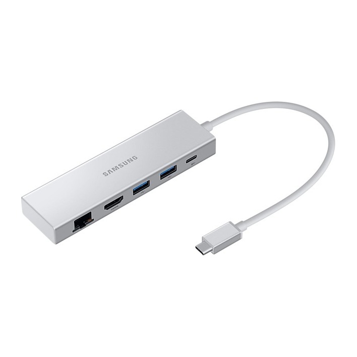Samsung EE-P5400U USB-C Multiport Adapter with HDMI, RJ-45, 2x USB-A, USB-C PD 3.0 - Silver