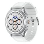 Samsung Galaxy Watch8 Classic 46mm Smartwatch, 4G LTE, 1.3" Super AMOLED, 64GB, Silver/White