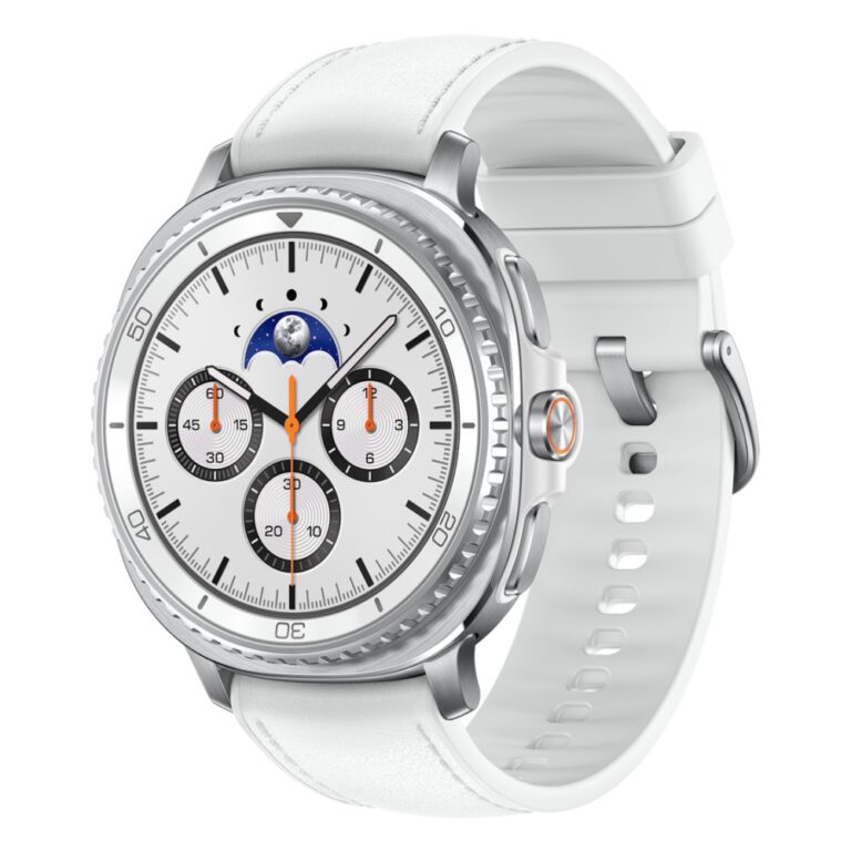 Samsung Galaxy Watch8 Classic 46mm Smartwatch, 4G LTE, 1.3" Super AMOLED, 64GB, Silver/White