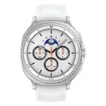 Samsung Galaxy Watch8 Classic 46mm Smartwatch, 4G LTE, 1.3" Super AMOLED, 64GB, Silver/White