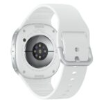 Samsung Galaxy Watch8 Smartwatch - 1.3" AMOLED, Wear OS, 32 GB, Bluetooth, Silver Aluminium with White Silicone Band, 40 mm
