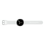 Samsung Galaxy Watch8 Smartwatch - 1.3" AMOLED, Wear OS, 32 GB, Bluetooth, Silver Aluminium with White Silicone Band, 40 mm