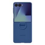 Samsung Galaxy Z Flip7 Silicone Ring Case Mobile Phone Cover - Navy