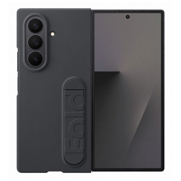 Samsung Galaxy Z Fold7 Silicone Protective Case with Stand - Black (EF-MF966CBEGWW)