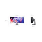 Samsung ViewFinity S8 40" Curved 5K2K WUHD VA Monitor, 144 Hz, HDR10+, FreeSync Premium, Black