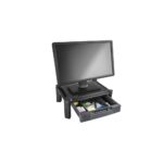 StarTech.com Adjustable Monitor Riser Stand with Drawer for up to 32-inch Displays Black