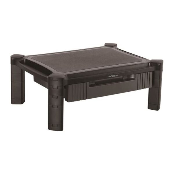 StarTech.com Adjustable Monitor Riser Stand with Drawer for up to 32-inch Displays Black