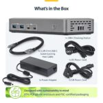 StarTech.com Dual-Monitor USB-C Docking Station, HDMI, 4K 60Hz, 100W PD, Grey