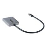StarTech.com USB-C to Dual HDMI MST Hub - Dual 4K 60Hz Display Adapter - Black, Grey