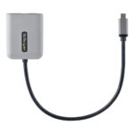 StarTech.com USB-C to Dual HDMI MST Hub - Dual 4K 60Hz Display Adapter - Black, Grey