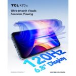 TCL K70 4G Smartphone 6.8" 128GB 4GB RAM Android 16 Nebula Blue