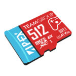 Team Group Apex SD7.1 512GB MicroSDXC Express Card, 800MB/s Read, Nintendo Switch 2 Ready, Blue and Red