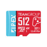 Team Group Apex SD7.1 512GB MicroSDXC Express Card, 800MB/s Read, Nintendo Switch 2 Ready, Blue and Red