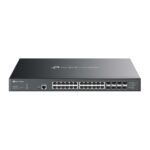 TP-Link Omada 32-Port 10GE L2+ Managed Switch with 24-Port PoE++ Black