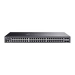 TP-Link Omada SG5452X 48-Port Gigabit L3 Managed Network Switch with 4x 10G SFP+ Slots, Black