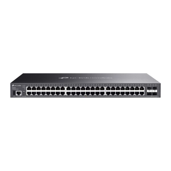 TP-Link Omada SG5452X 48-Port Gigabit L3 Managed Network Switch with 4x 10G SFP+ Slots, Black
