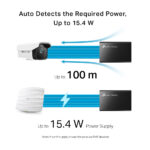 TP-Link Omada TL-POE150S Gigabit PoE Injector, IEEE 802.3af, 48V - Black