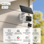 TP-Link Tapo TC93D KIT Solar-Powered Dual-Lens 2K Pan/Tilt Outdoor Security Camera Kit