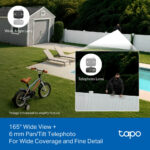TP-Link Tapo TC93D KIT Solar-Powered Dual-Lens 2K Pan/Tilt Outdoor Security Camera Kit