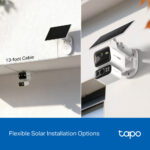 TP-Link Tapo TC93D KIT Solar-Powered Dual-Lens 2K Pan/Tilt Outdoor Security Camera Kit