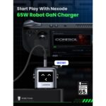 Ugreen Uno 65W GaN Fast Charger, 2 x USB-C and 1 x USB-A Ports, Black