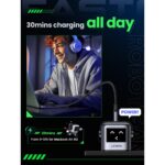 Ugreen Uno 65W GaN Fast Charger, 2 x USB-C and 1 x USB-A Ports, Black