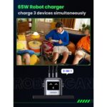 Ugreen Uno 65W GaN Fast Charger, 2 x USB-C and 1 x USB-A Ports, Black