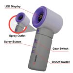 Verbatim Cool 'n' Go Aqua Breeze Handheld Fan 16000 RPM 3000 mAh Purple Grey