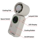Verbatim Cool 'n' Go Ice Touch Mini Handheld Fan White Silver 16000 RPM 4000 mAh