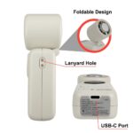Verbatim Cool 'n' Go Ice Touch Mini Handheld Fan White Silver 16000 RPM 4000 mAh