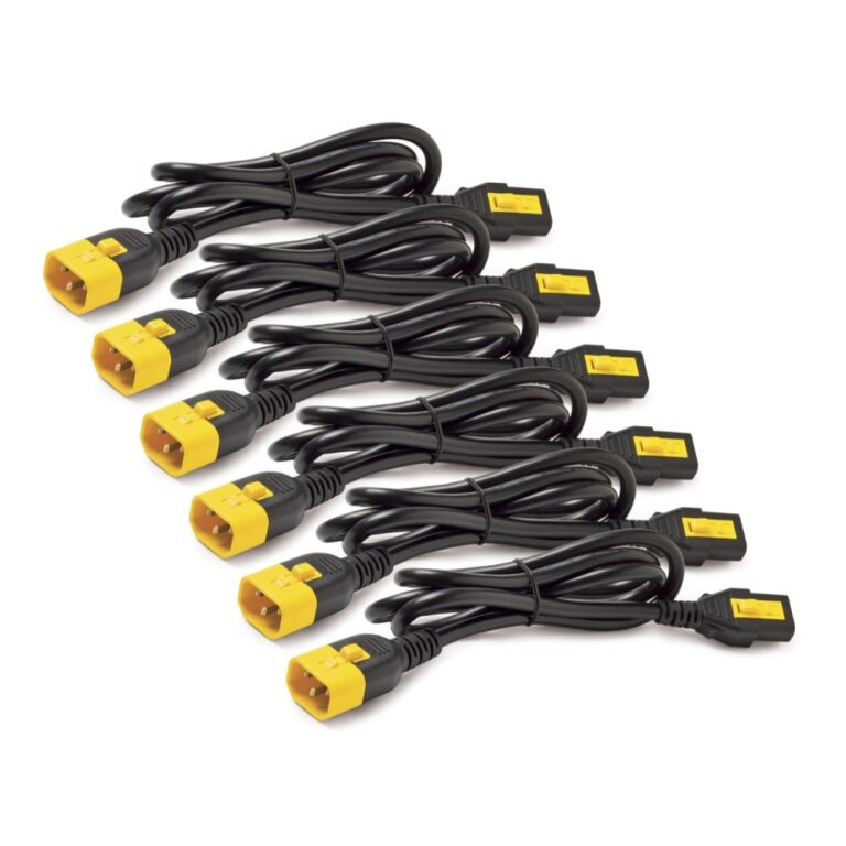APC AP8702S Power Cord Kit 0.6m C13 to C14 Locking Blue 6 Pack