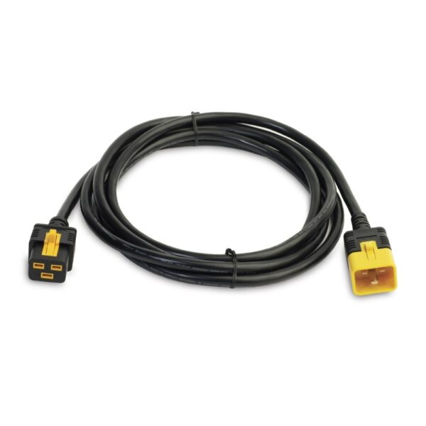 APC AP8760 Locking Power Cord IEC C19 to C20 3m Black 16A