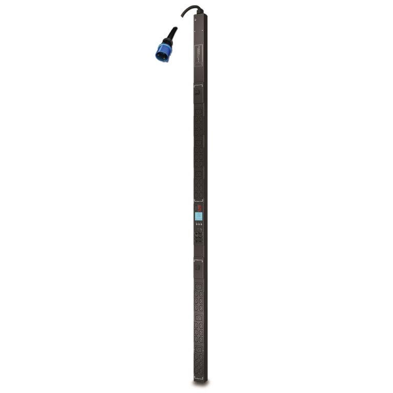 APC AP8853 Metered Rack PDU 42 Outlets 36 C13 6 C19 Vertical 0U Black 7680W 32A 3m Cable