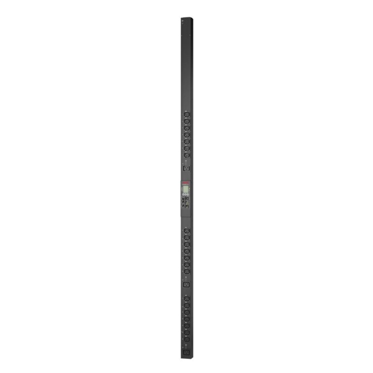 APC APDU9959EU3 Switched Power Distribution Unit 24 Outlets Vertical 0U 3680W 230V LCD Display 3m Cable Black