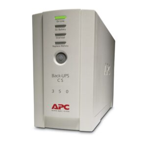 APC Back-UPS BK350EI UPS 350VA 210W Tower 230V 4x IEC C13 Outlets Surge Protection USB Replaceable Battery
