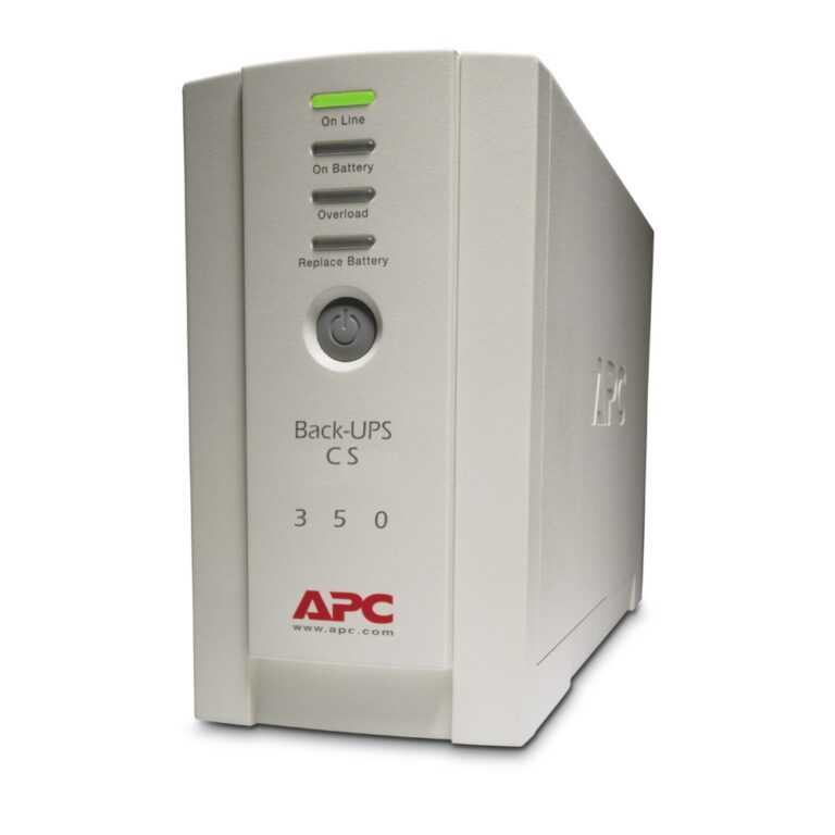 APC Back-UPS BK350EI UPS 350VA 210W Tower 230V 4x IEC C13 Outlets Surge Protection USB Replaceable Battery