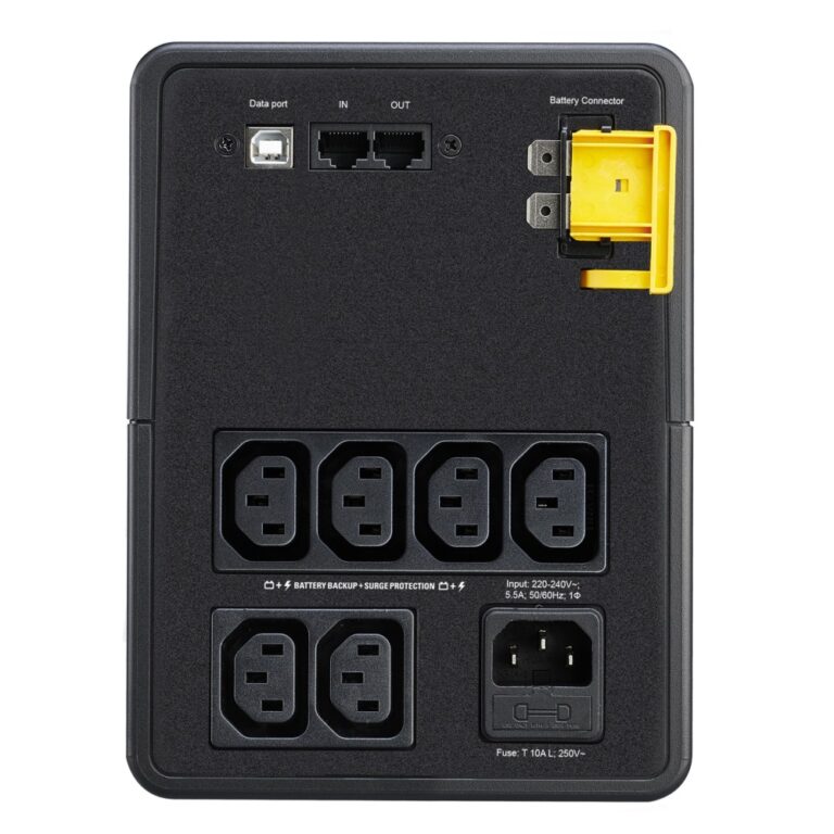 APC Back-UPS BX1200MI 1200VA 650W Tower UPS 6 Outlets AVR USB Port 230V Line-Interactive Black