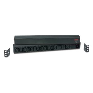 APC Basic Rack PDU AP9559 230V 16A 3680W 12 Outlets C13 C19 0U/1U Black 2.5m Cable