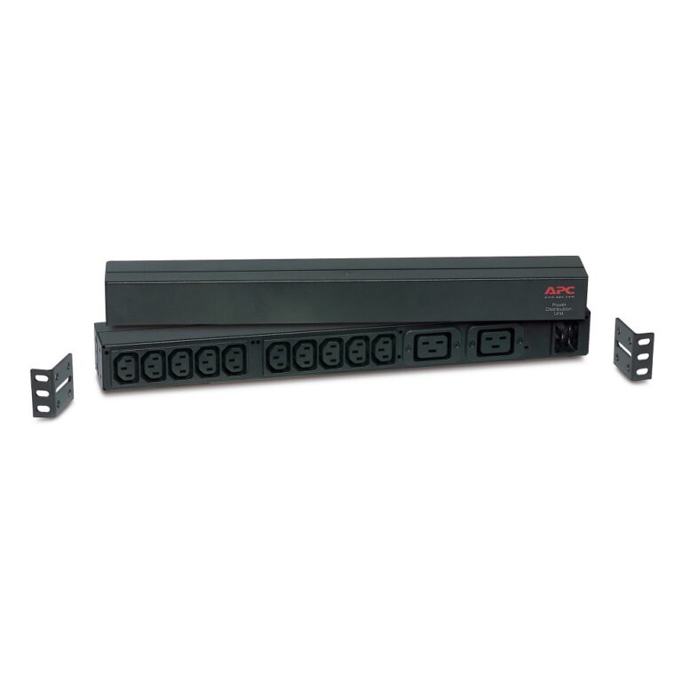 APC Basic Rack PDU AP9559 230V 16A 3680W 12 Outlets C13 C19 0U/1U Black 2.5m Cable