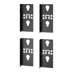 APC Easy Rack PDU Mounting Bracket Single Width 4 Pack Black