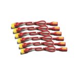 APC IEC C13 to C14 Locking Power Cord Kit 6 Pack 0.6m Red 10A
