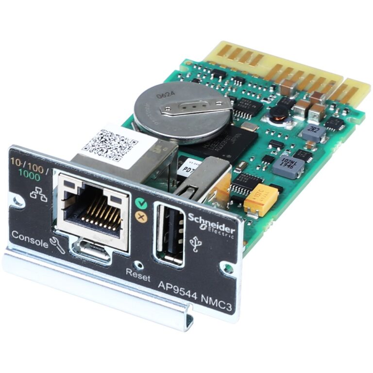 APC Network Management Card for Easy UPS On-Line 1-Phase Gigabit Ethernet RJ-45 Port Remote Monitoring 2 Year Warranty