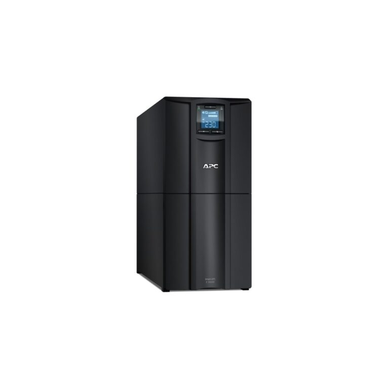 APC Smart-UPS C Line Interactive UPS 3kVA 2100W Tower 230V 8x C13 1x C19 USB Serial Sine Wave Black
