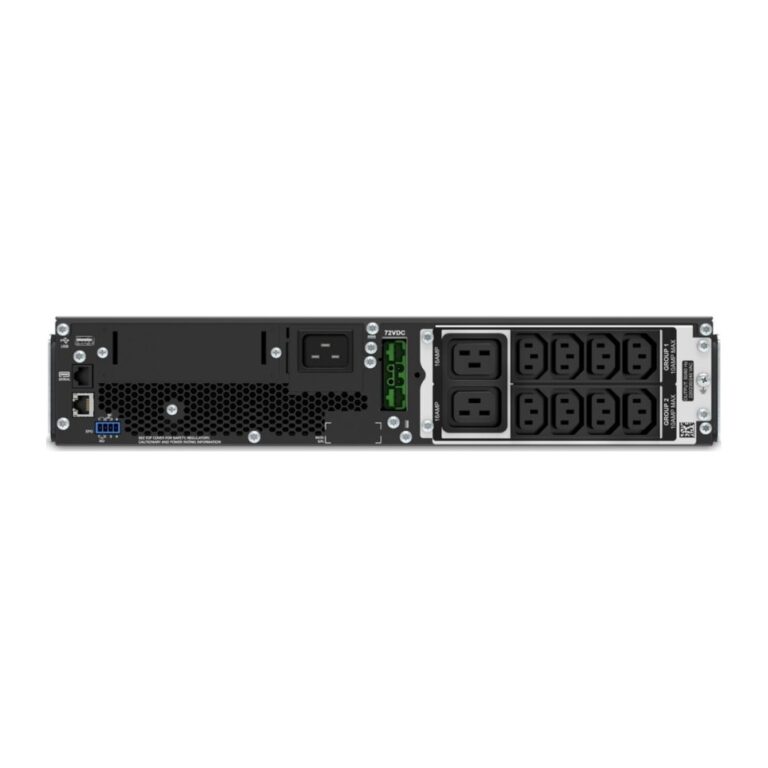 APC Smart-UPS On-Line SRT3000RMXLI 3000VA Rackmount 2700W Online Double Conversion 8x C13 2x C19 Black