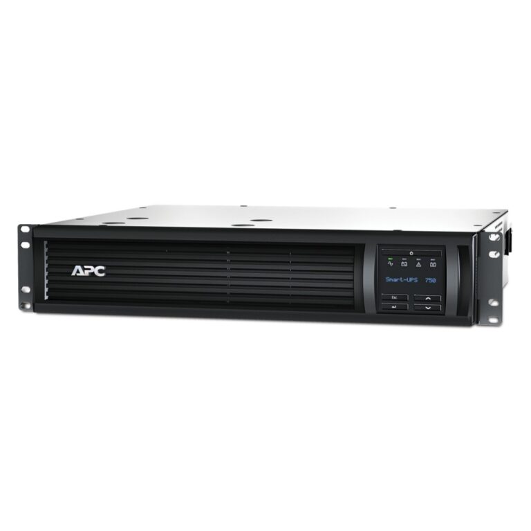 APC Smart-UPS SMT750RMI2UC 750VA 500W Line Interactive 2U Rackmount UPS 4x C13 Pure Sine Wave SmartConnect Black