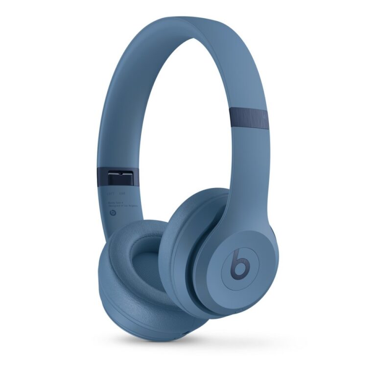 Apple Beats Solo 4 Wireless On-Ear Headphones, Bluetooth 5.3, USB-C & 3.5mm, 50h Battery, Built-in Mic - Blue