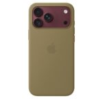 Apple iPhone 18 Pro Max Silicone Case with MagSafe Back Cover Olive