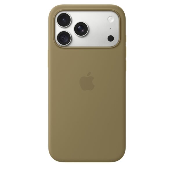 Apple iPhone 18 Pro Max Silicone Case with MagSafe Back Cover Olive
